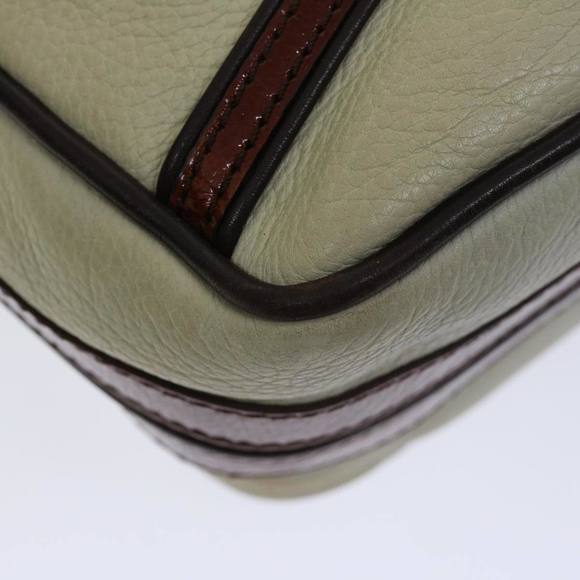 CELINE Hand Bag Leather Beige Auth bs12047 - Picture 16 of 16